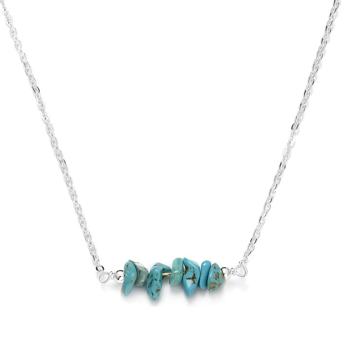 Collier chips Turquoise