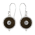 Boucles d'oreilles femme - argent 925 et bois