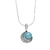 COLLIER LUNE ARGENT TURQUOISE