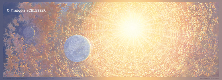 Vents solaires-Francois Schlesser- Art Lumière-Plexiglas-Poster-Carte postale-bd