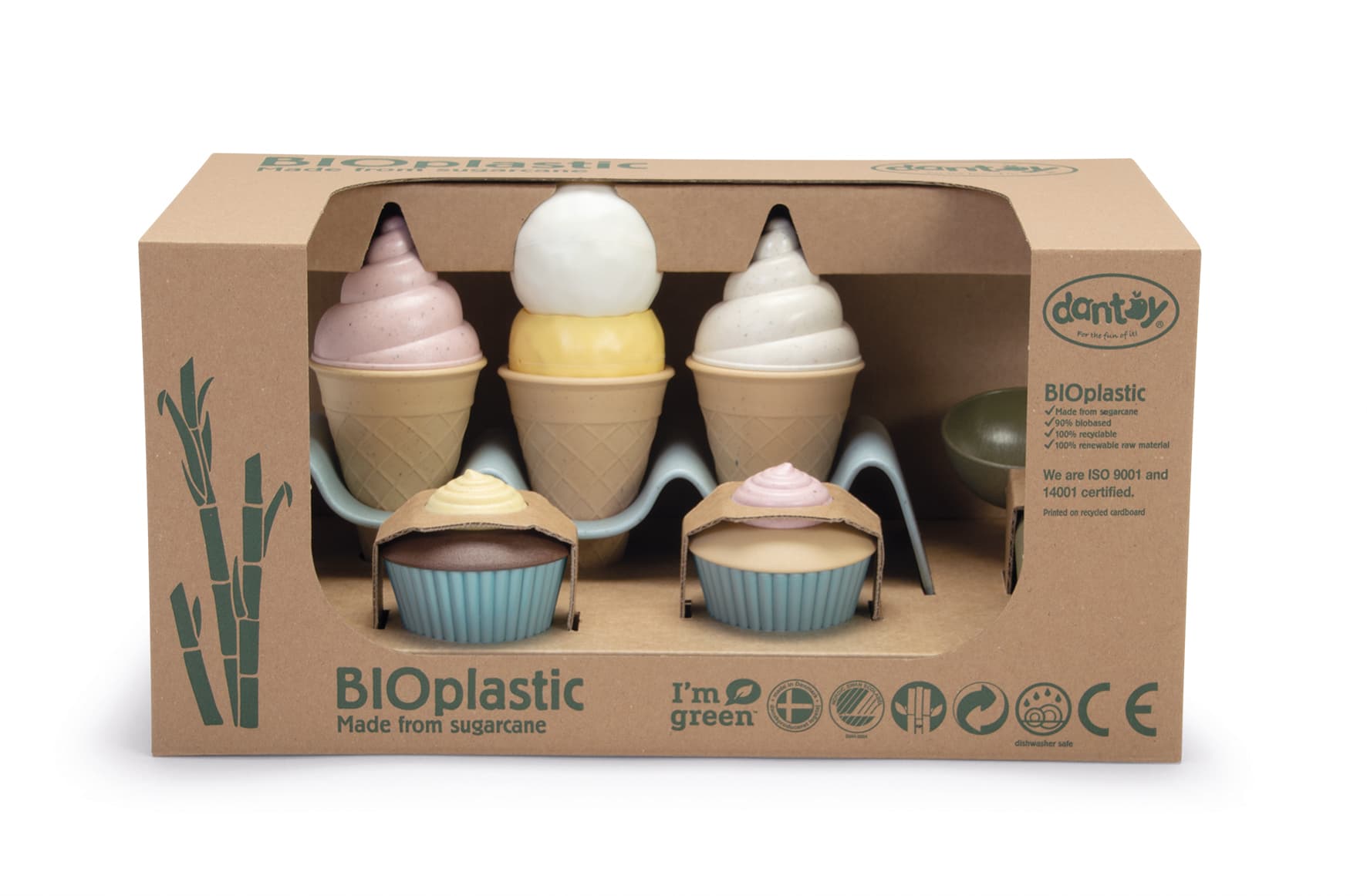 Dantoy BIO 5603 jouets bioplastique, glaces et gâteaux, boite