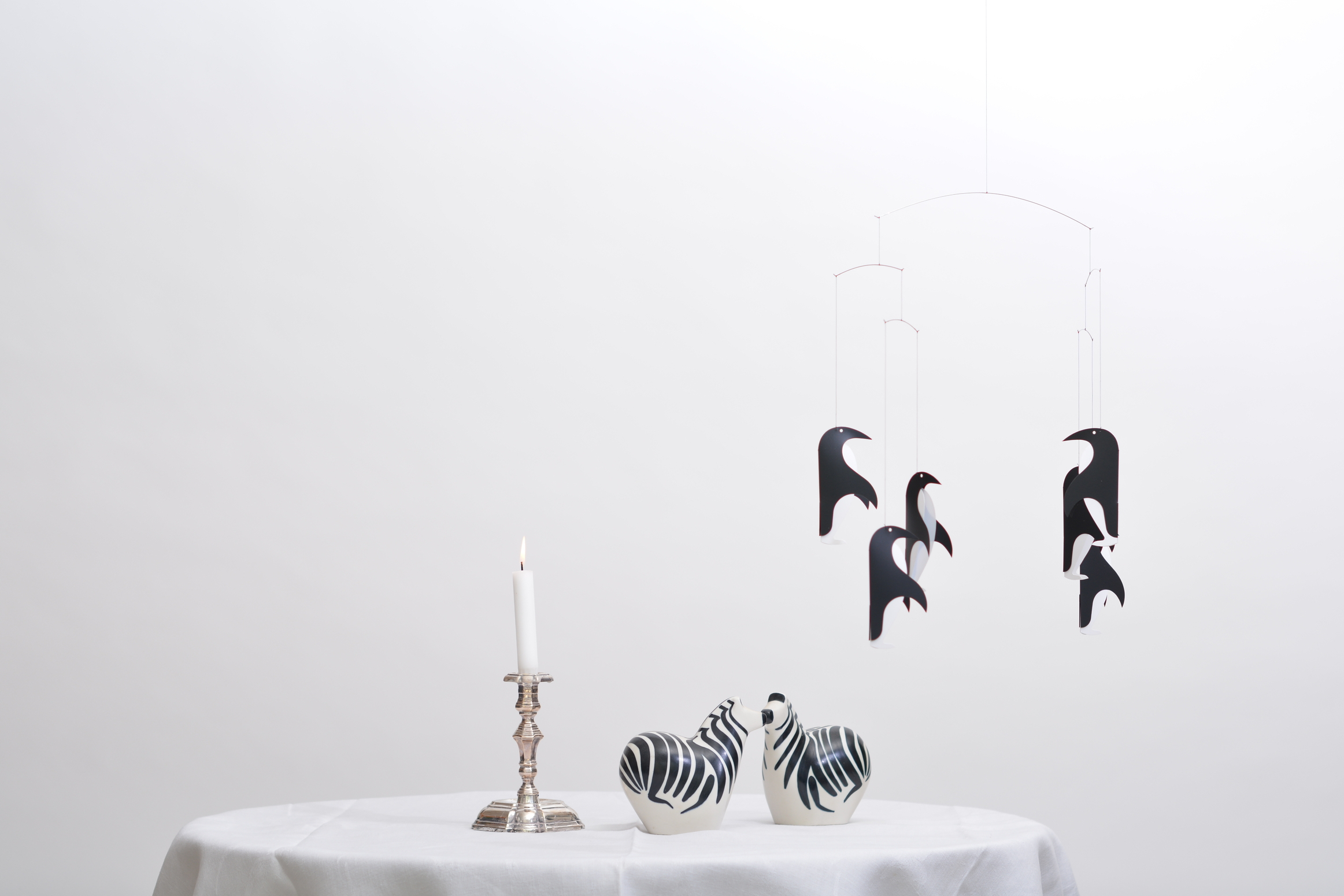Flensted mobile décoratif décoration scandinave enfant pingouin