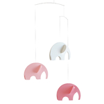 Flensted mobile décoratif décoration enfant éléphant rose