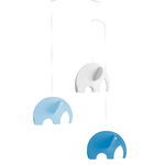 Flensted mobile décoratif décoration enfant éléphant bleu
