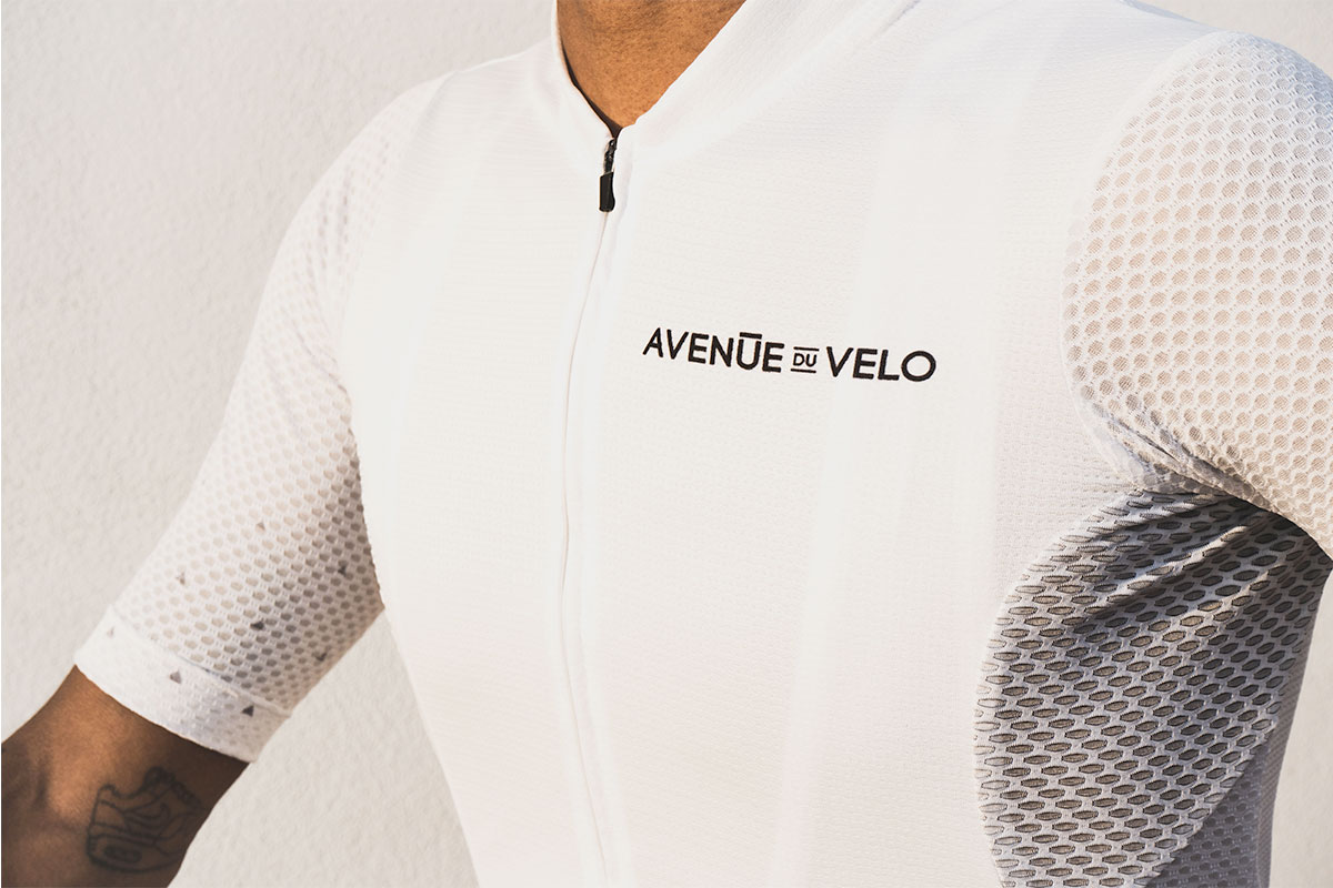 Maillot AVENUE DU VELO Sunny Day Dandy white