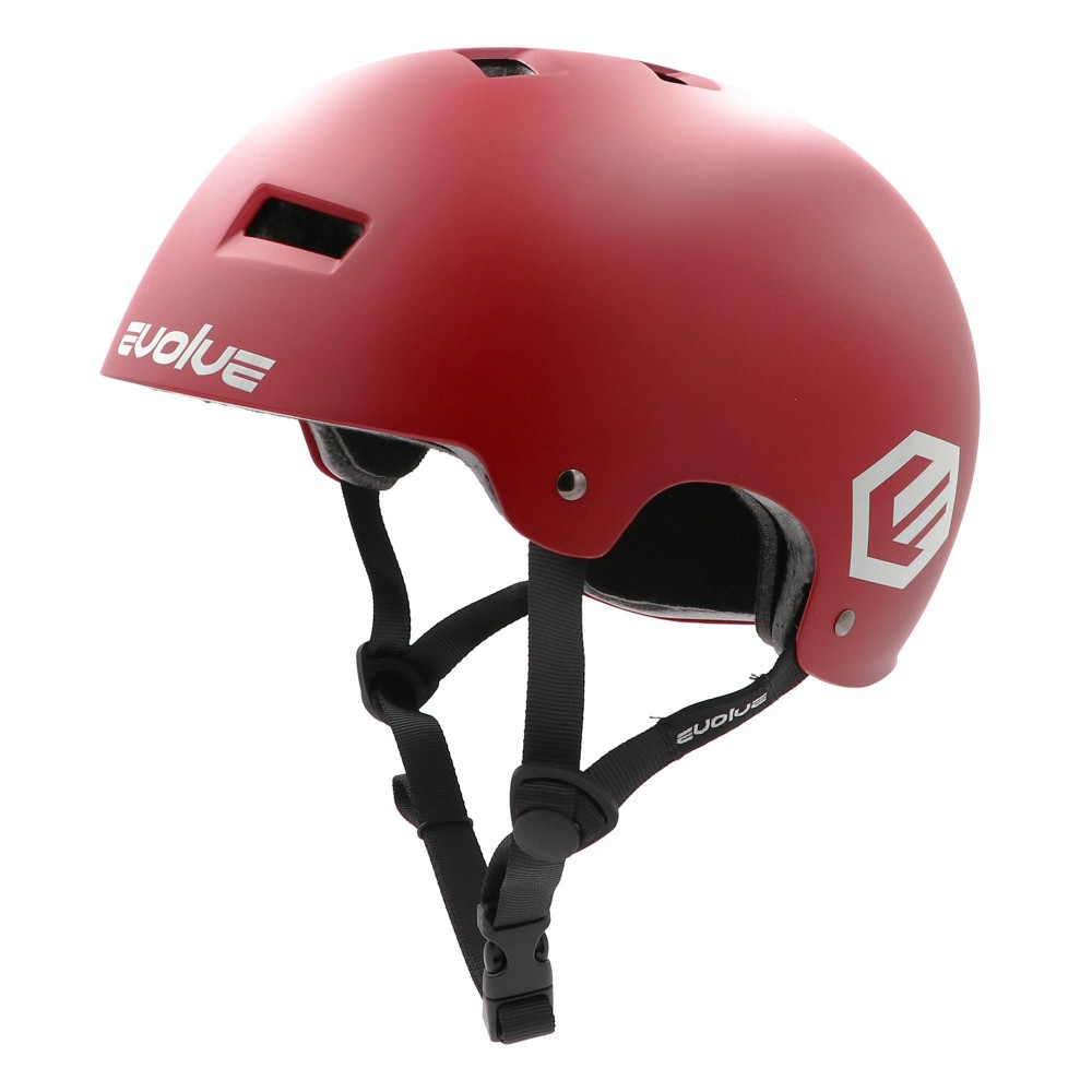 CASQUE EVOLVE CURB - MATT BURGUNDY