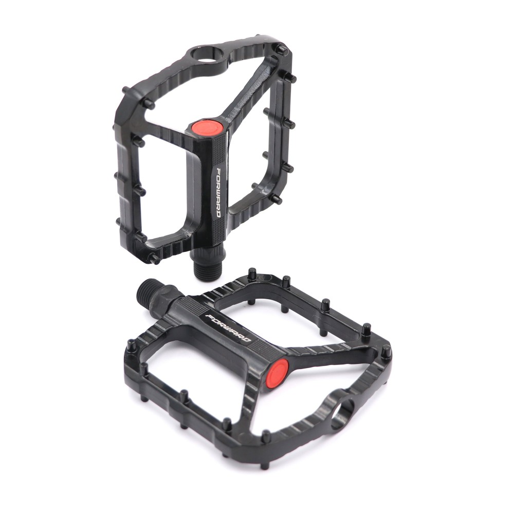 Paire pédales BMX Freestyle Dirt Jump Wellgo Aluminium Noir Bicyclette