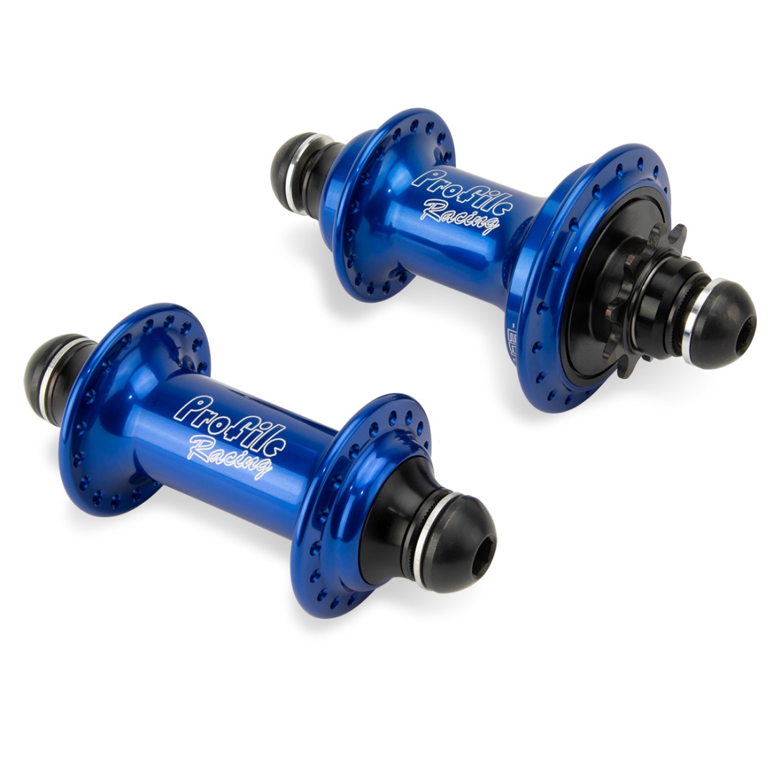 MOYEU PROFILE ELITE BUTTON HEAD 9 DENTS RHD BLUE (LA PAIRE)