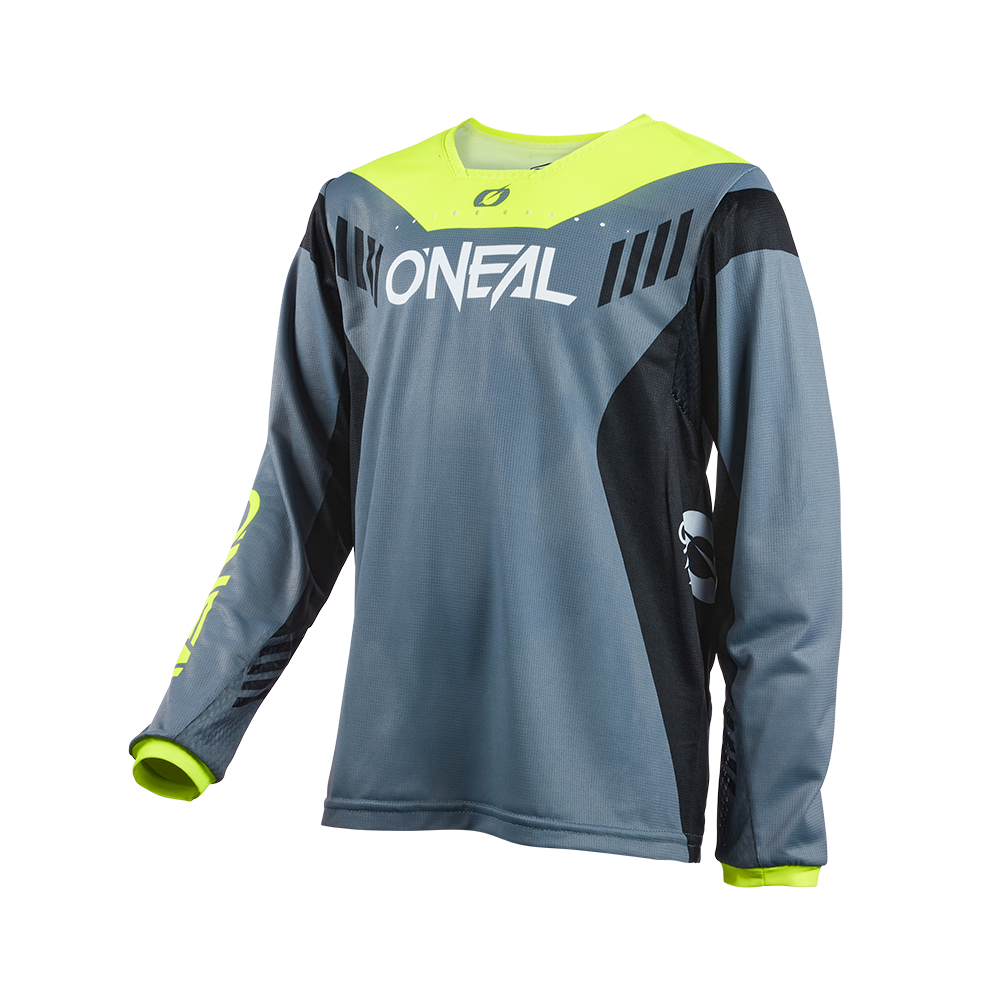 MAILLOT O\'NEAL ELEMENT GREY/NEON YELLOW (ENFANT)