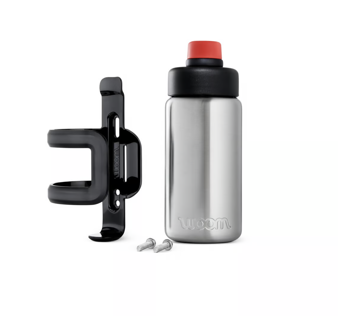 BIDON WOOM EN ACIER INOXYDABLE GLUG + PORTE BIDON