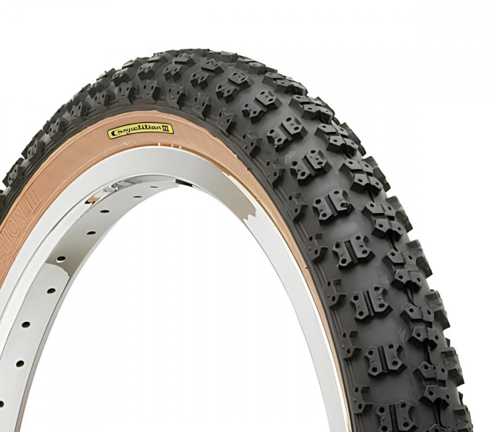 Pneu Tioga Comp III 20 X 1,75 Pour BMX - Blanc/marron, Old School, Années 80 - NOS (New Old Stock)