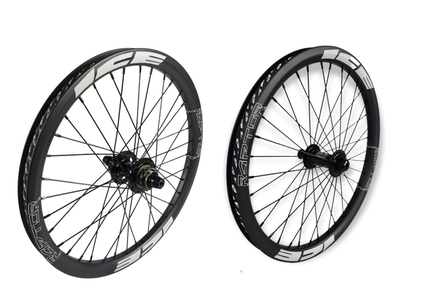 ROUES ICE RAPTOR 20\'\' CARBONE - HACKER X 10-15MM / TANK 20MM (LA PAIRE)