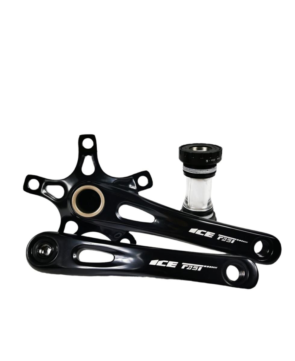 PÉDALIER ICE FAST ROOKY + AXE 24MM + BOITIER - BLACK