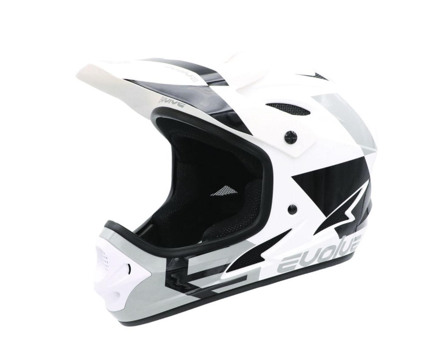 CASQUE EVOLVE STORM - GLOSSY WHITE/BLACK (ENFANT)