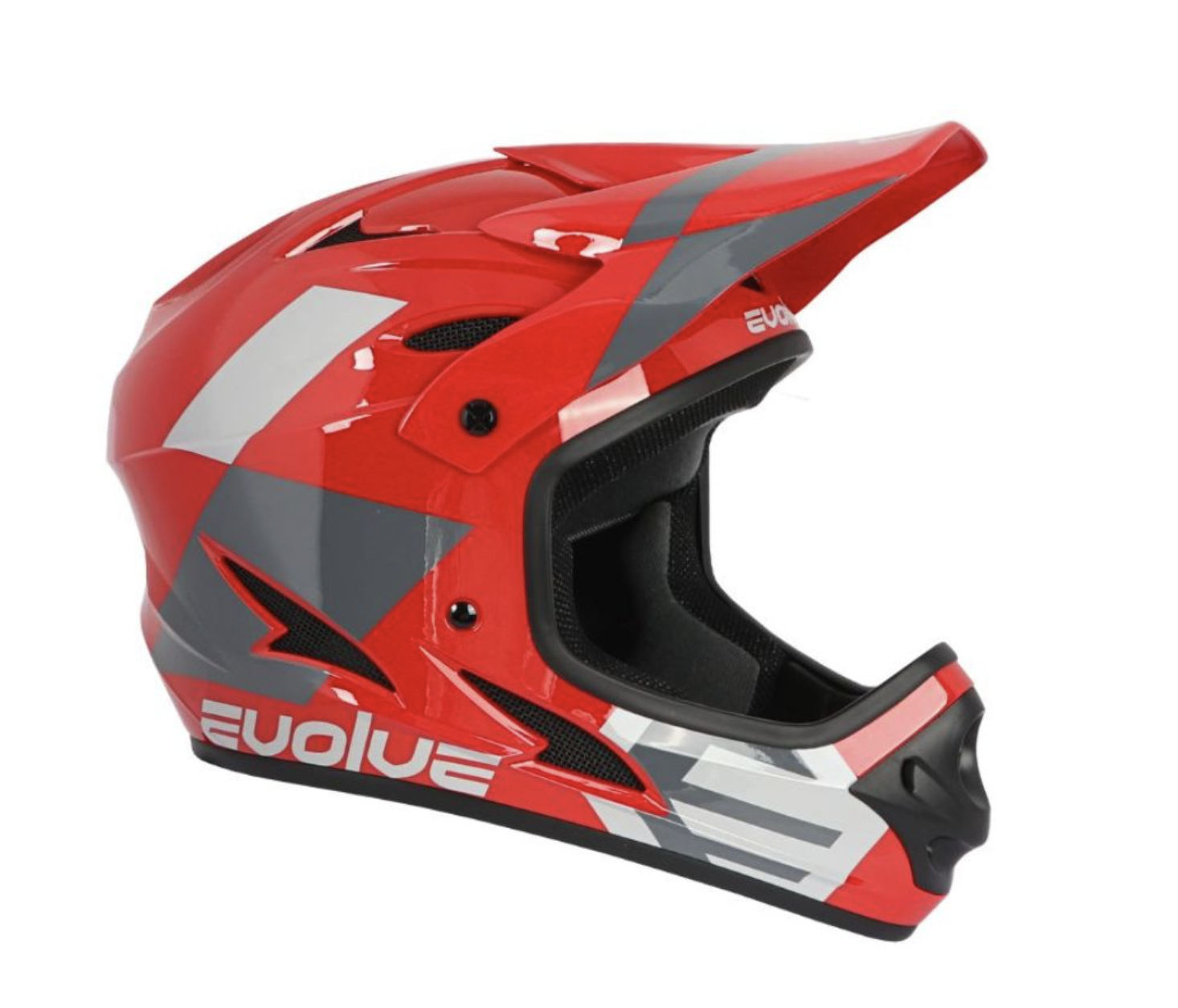 CASQUE EVOLVE STORM - GLOSSY RED/GREY (ENFANT)