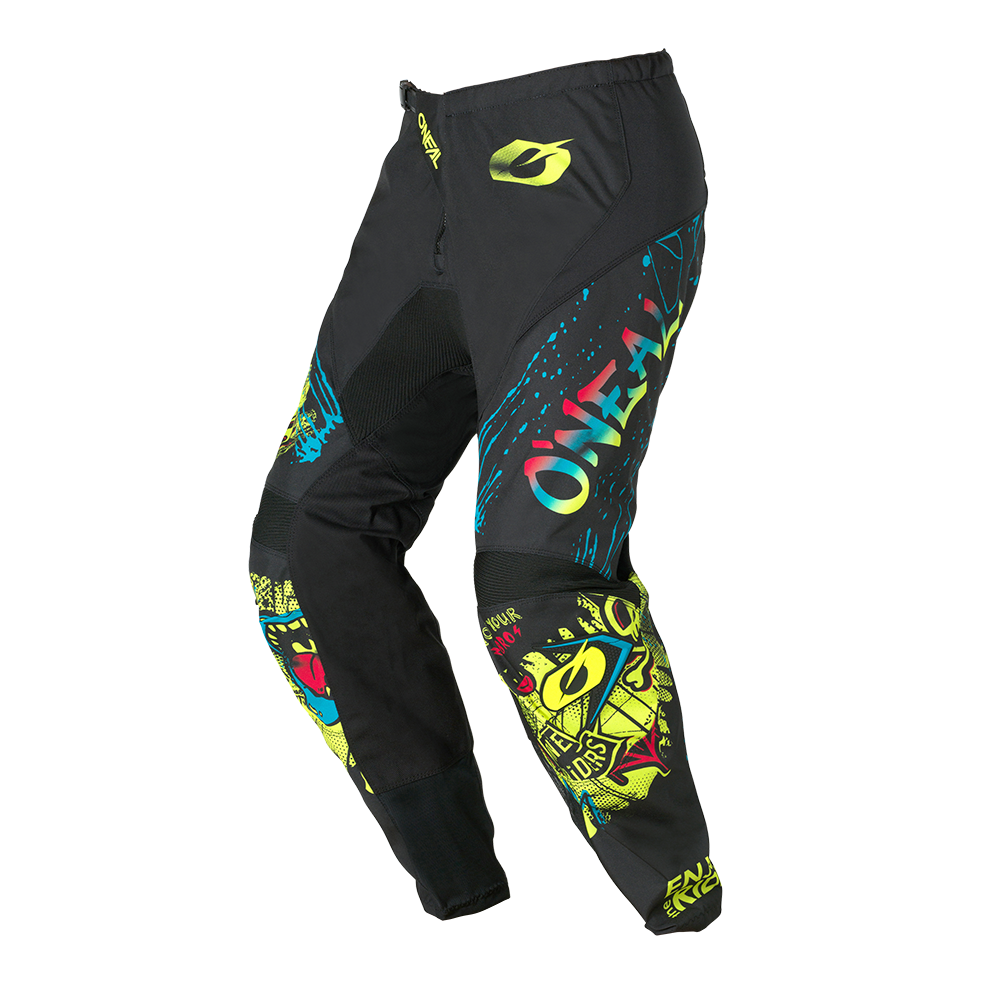 PANTALON O\'NEAL RANCID - BLACK/NEON YELLOW (ENFANT)