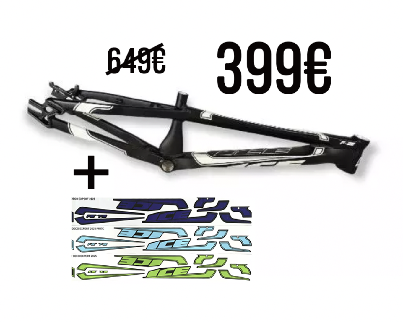 CADRE ICE F-22 - MATT BLACK + KIT DECO OFFERTE