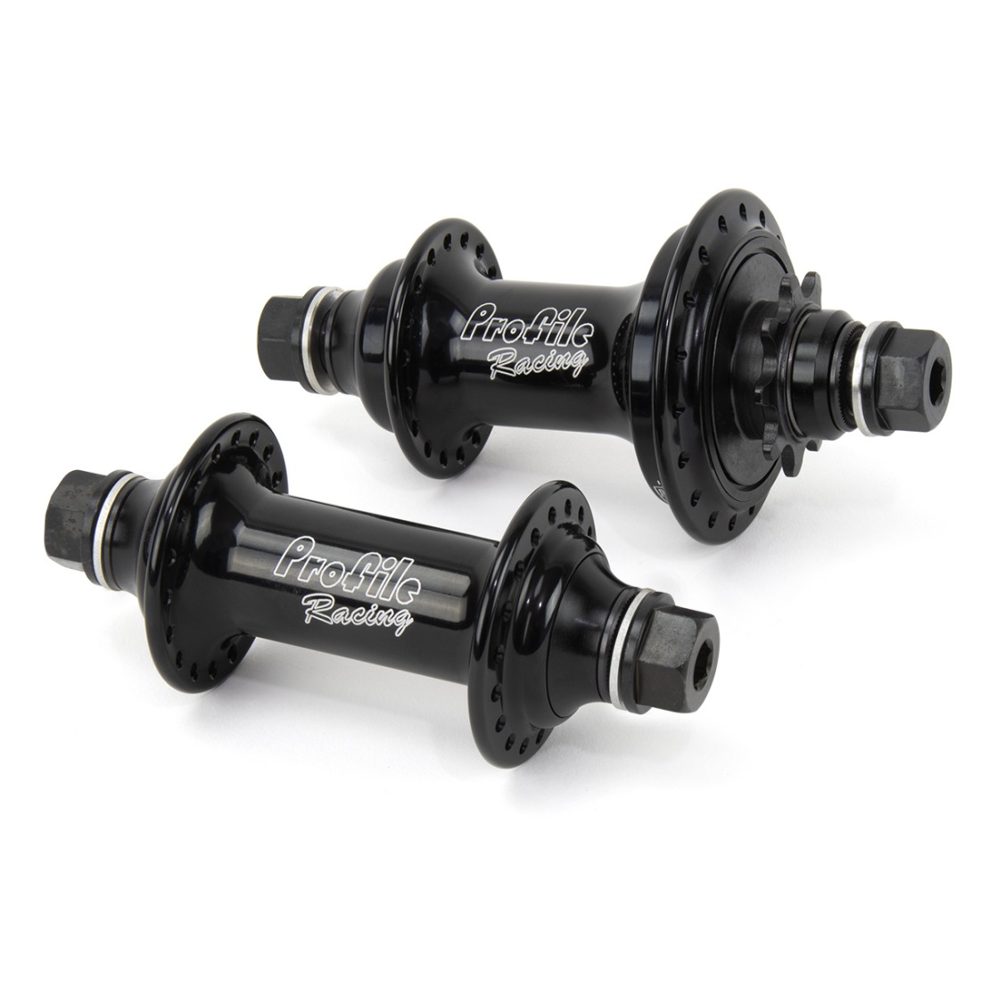 MOYEU PROFILE ELITE BUTTON HEX 9 DENTS RHD BLACK (LA PAIRE)