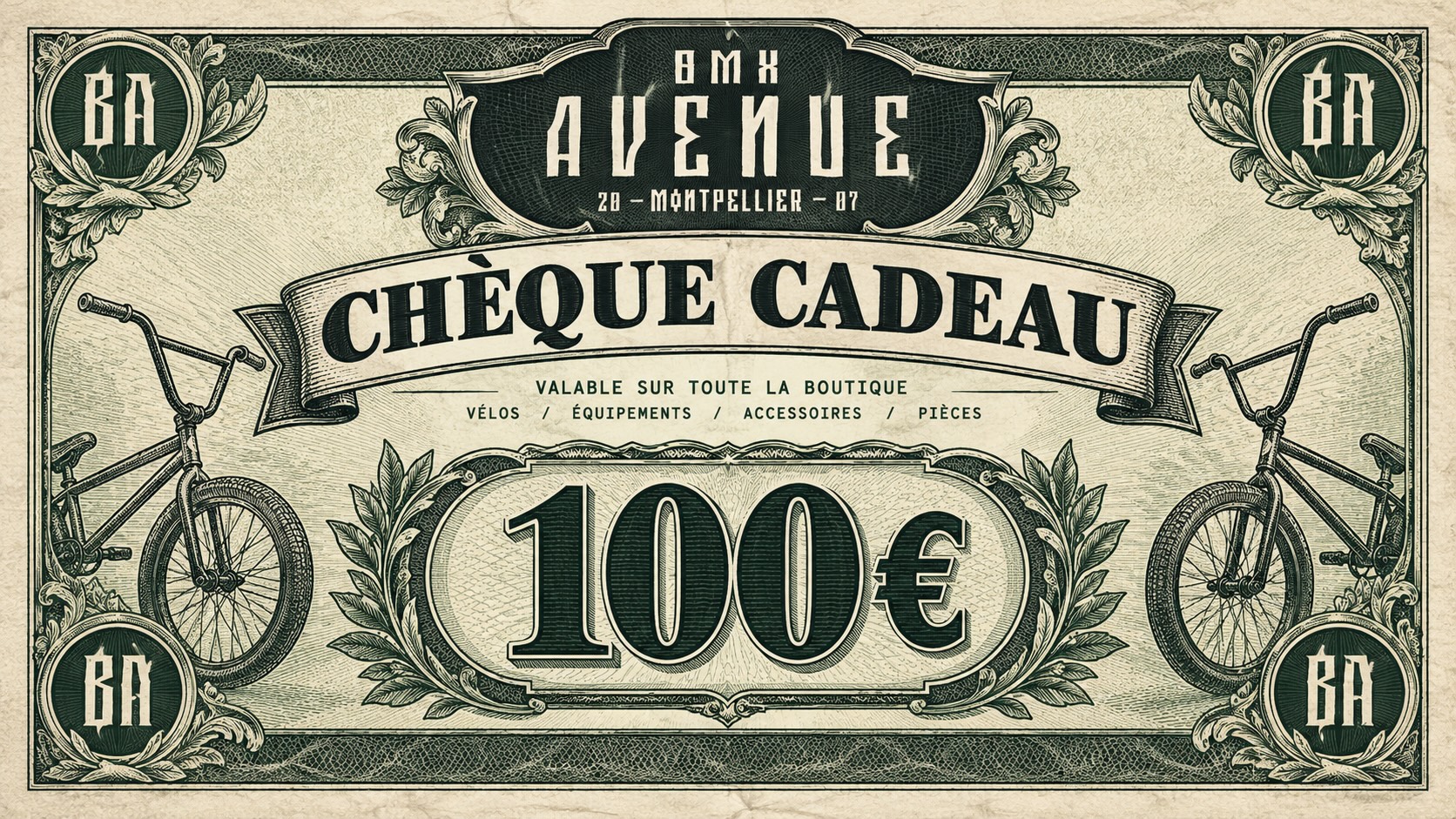 CHÈQUE CADEAU BMX AVENUE