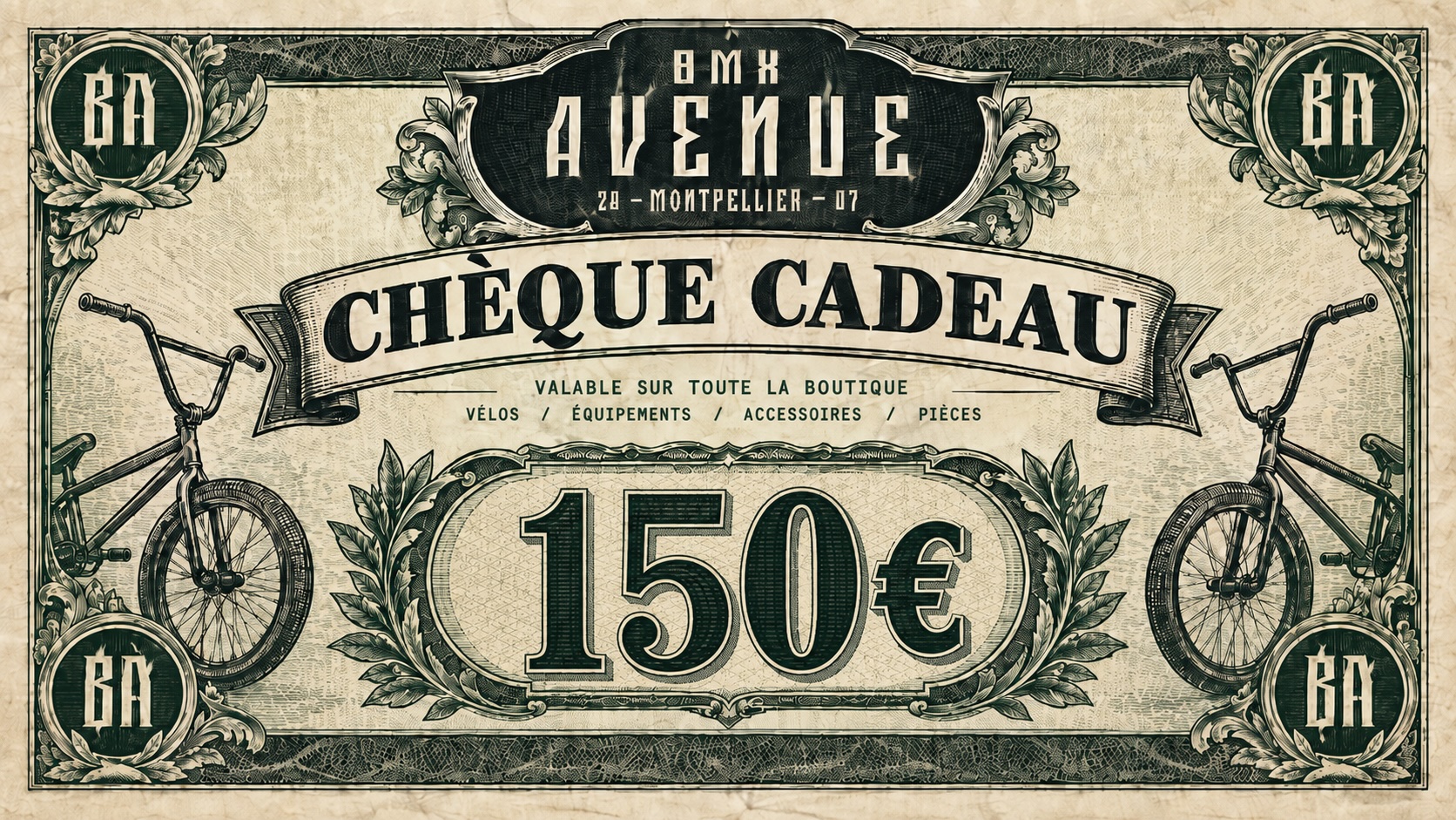 CHÈQUE CADEAU BMX AVENUE