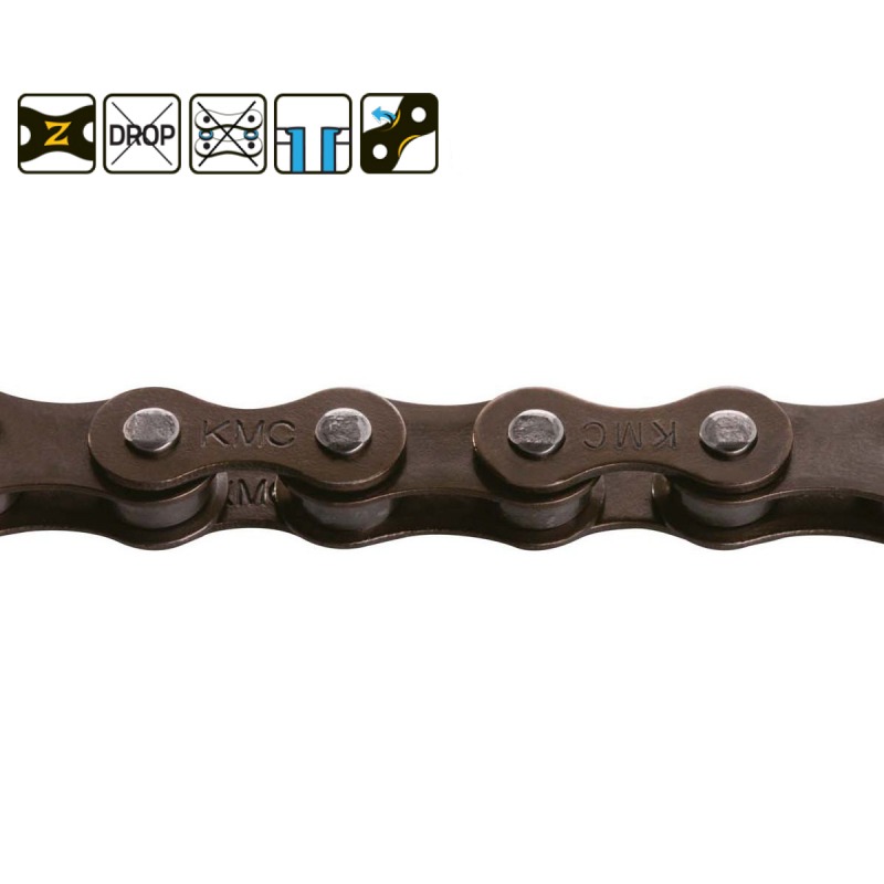 CHAINE KMC Z1 NARROW 3/32 - BROWN