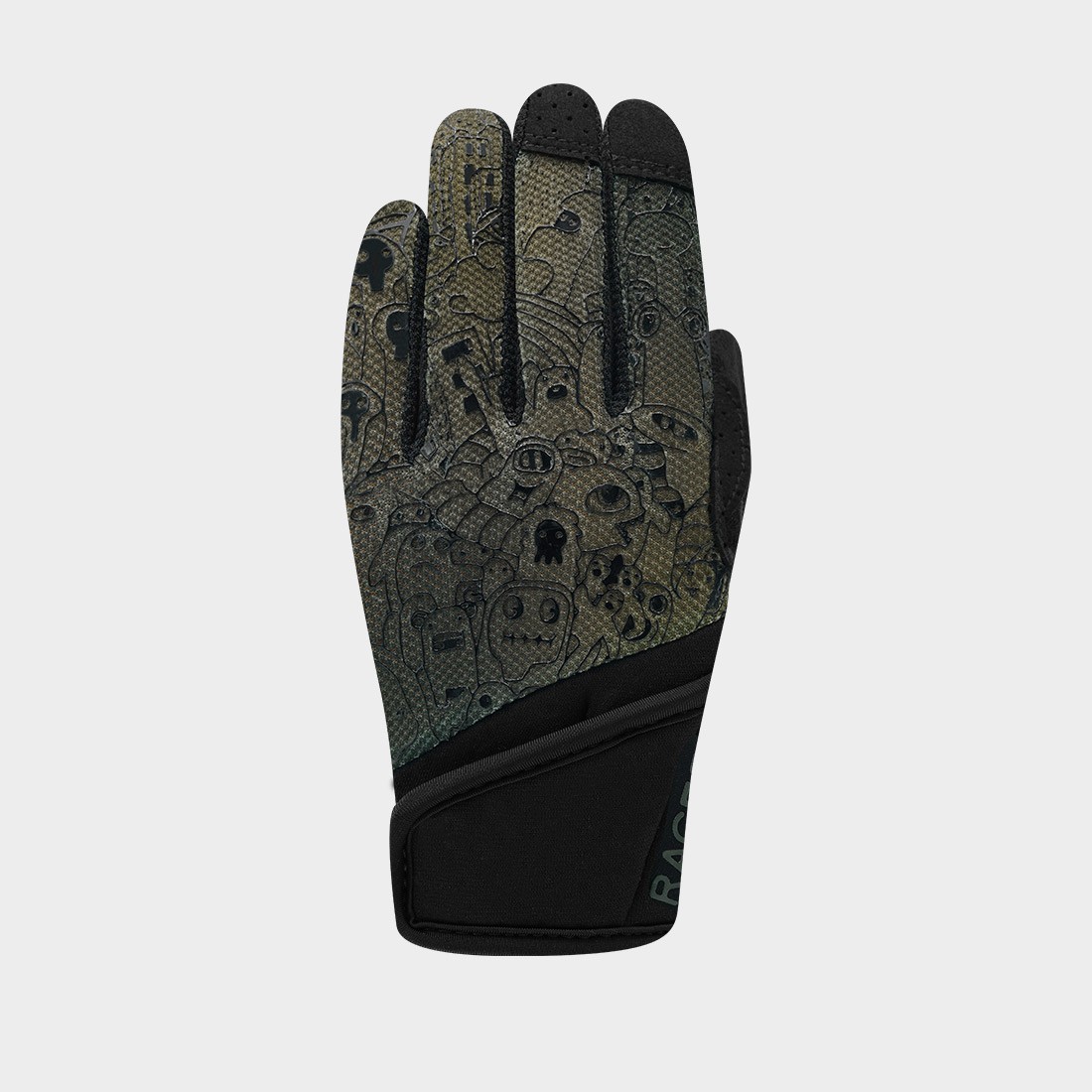 GANTS RACER TUBO KID2 - BLACK/GREEN (ENFANT)