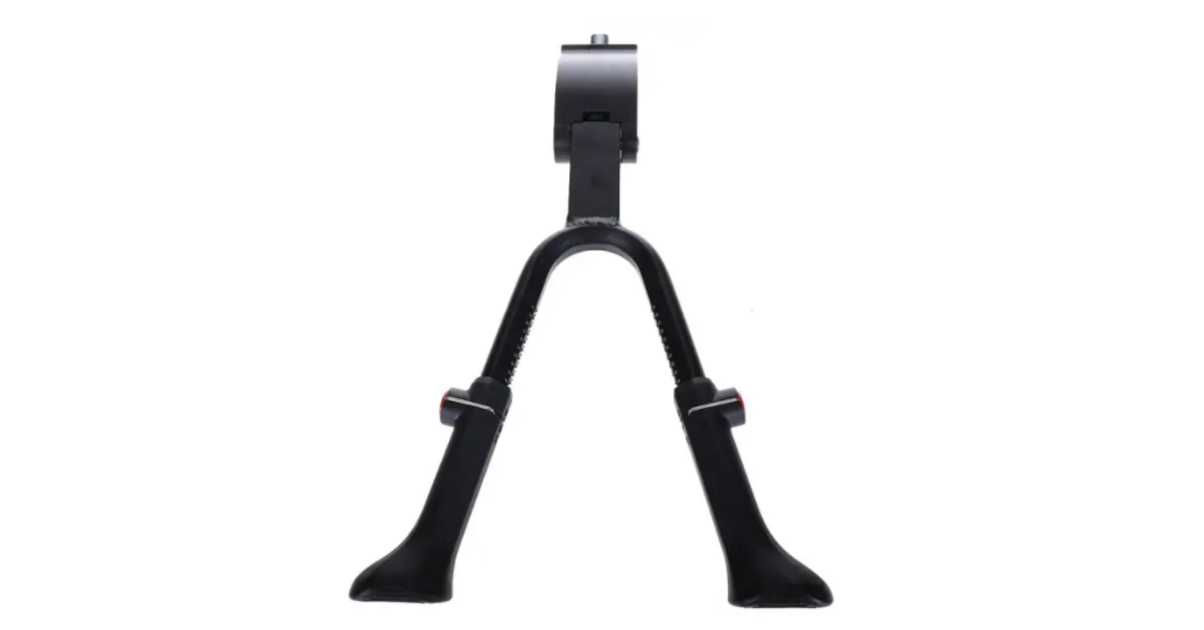Béquille Double Jambe Pour Vélo – Lunaanda, Alliage Alu, Réglable 24-29″, Montage Central, Noire