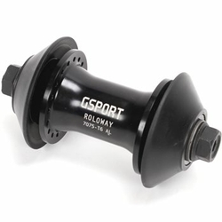 Paire De Protections Moyeu Avant BMX Odyssey – Vandero Pro / Roloway, Plastique Noir