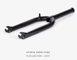 Fourche BMX RANT Twin Peaks - Chrome Neuve - 1 1/8" Sans Filet - Pour Roues 20 Pouces