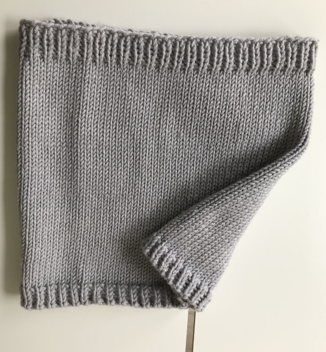 snood bleu gris1