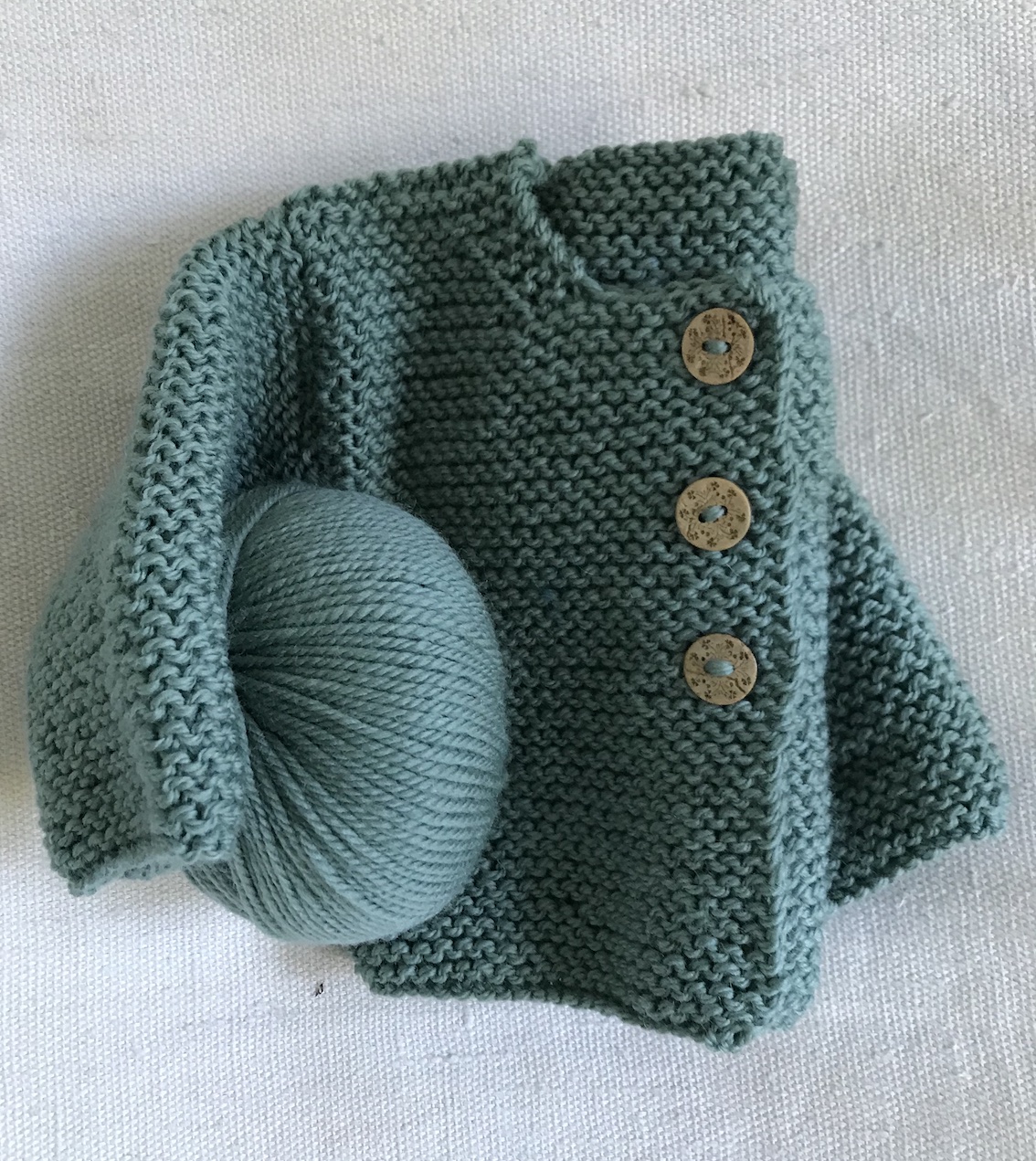 cardigan mousse vert doux 2