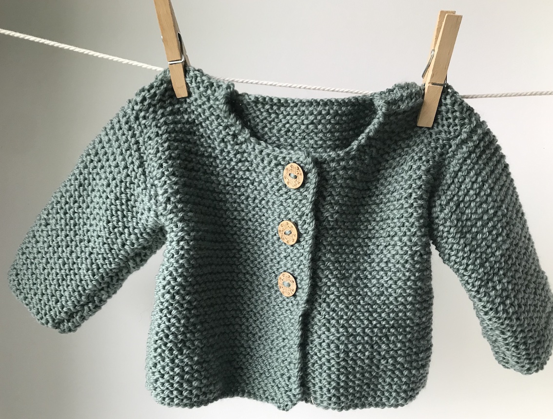 cardigan mousse vert doux 3