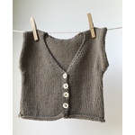 gilet ss manches taupe