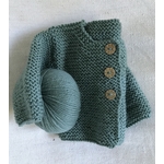 cardigan mousse vert doux 2
