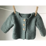 cardigan mousse vert doux 3