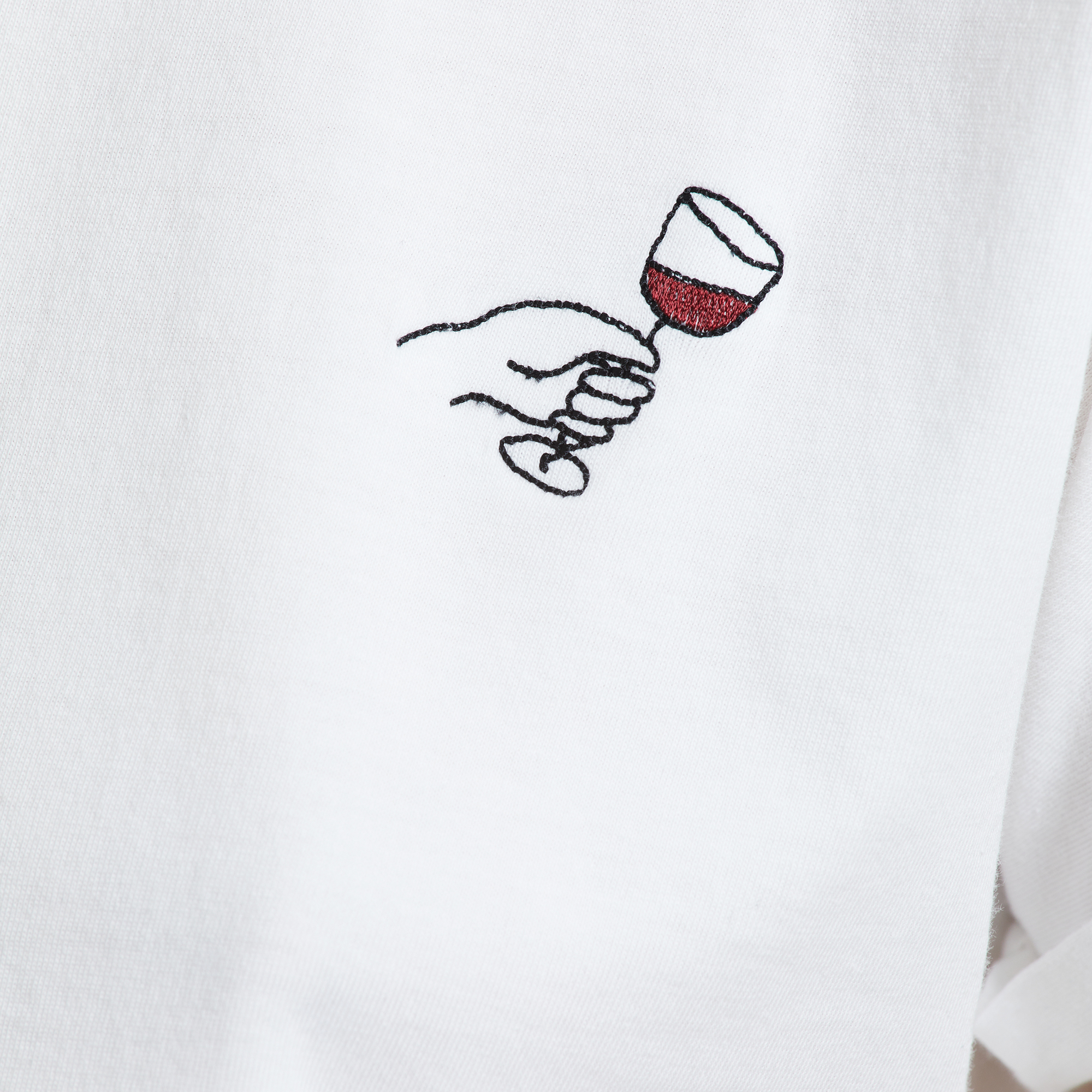 T-shirt Visby Wine - blanc - coton biologique - Dedicated 02