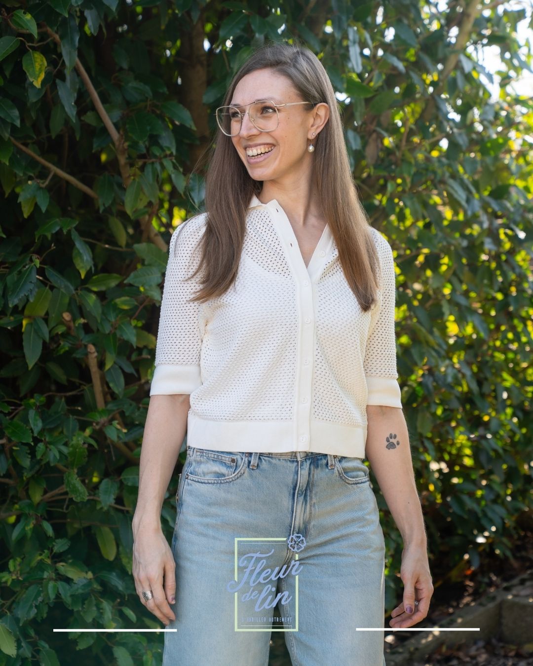 Cardigan Alice - blanc - Lanius