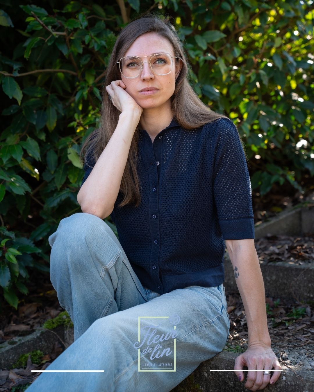 Cardigan Alice - bleu marine - Lanius