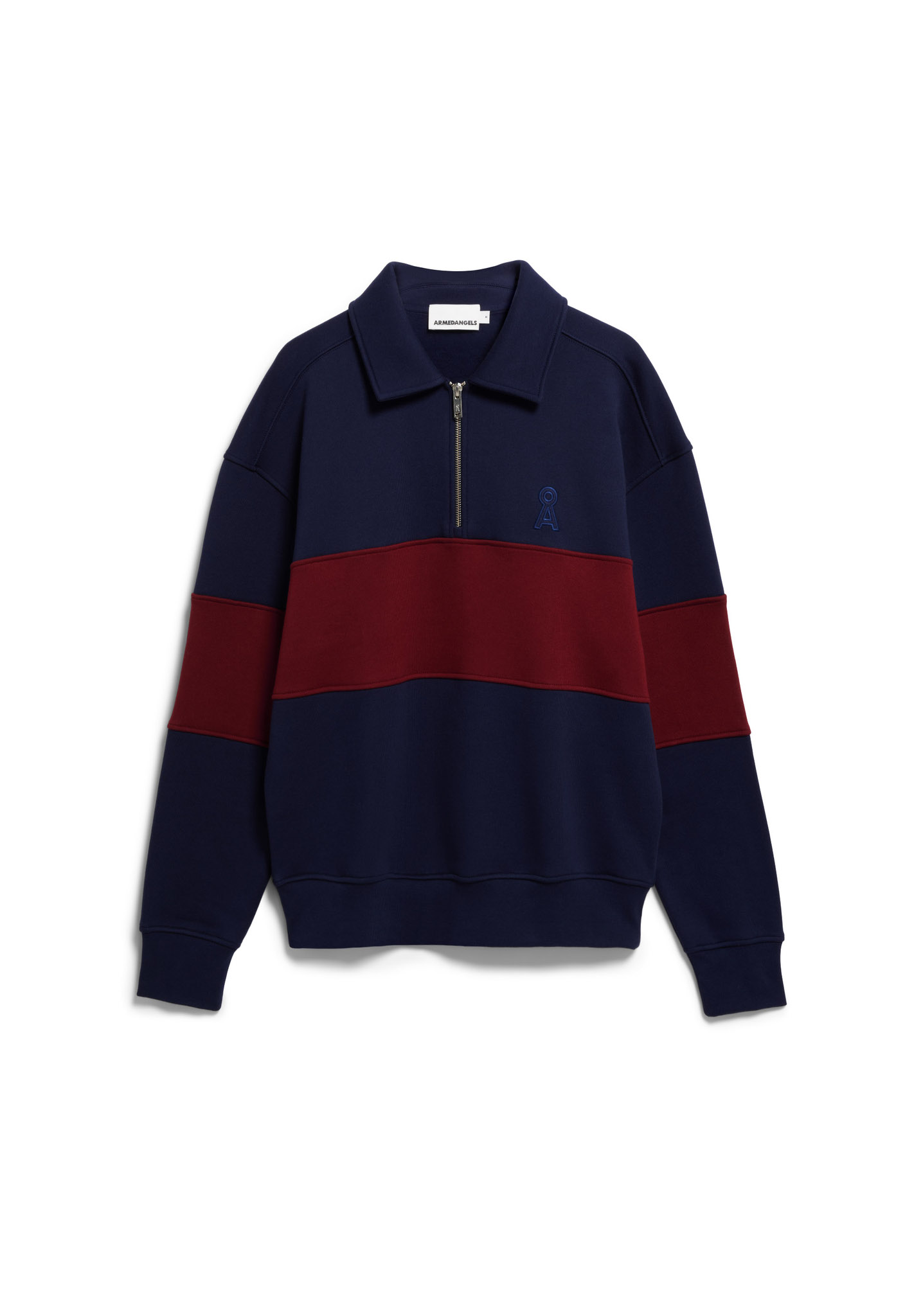Sweat-Brady-Waarlo-tinted-navy-velvet-red-coton-biologique-Armed-Angels06