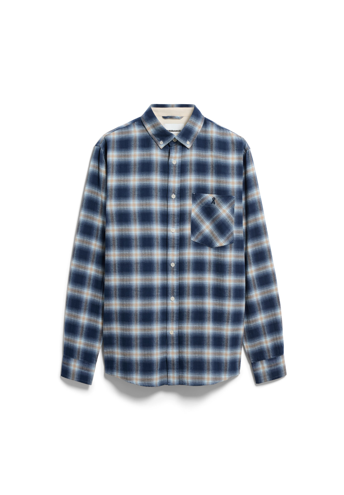 Chemise-Baptise-cotton-check-tinted-navy-coton-biologique-Armed-Angels06