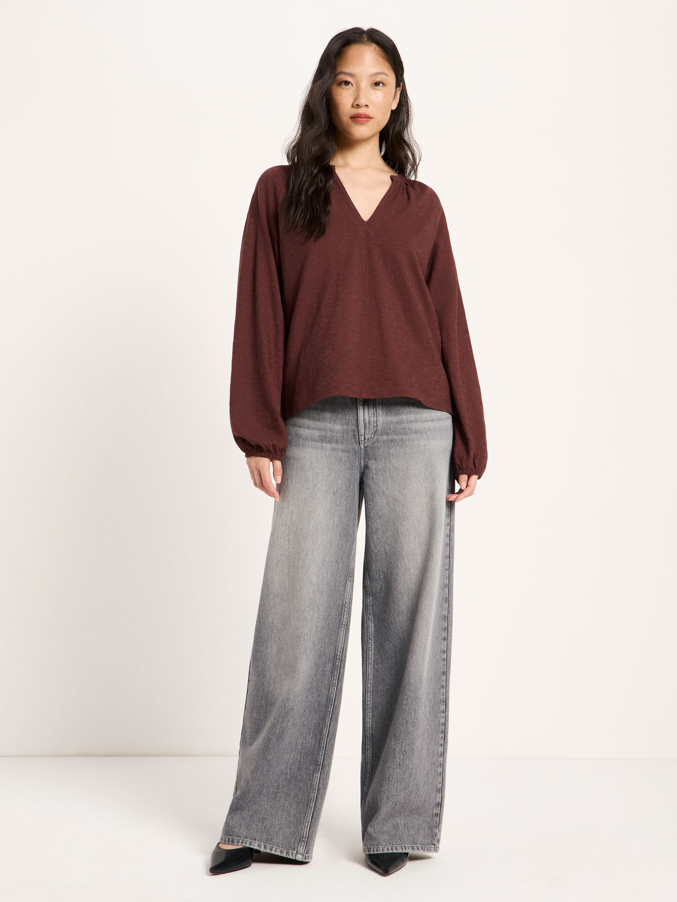 Blouse-Brunei-bitter chocolate-coton-biologique-Lanius04