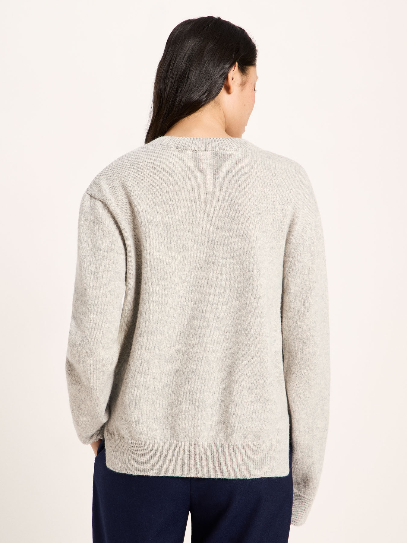 Cardigan-Bach--grey melange-Boxy Strickjacke-laine-biologique-coton-biologique-Lanius04