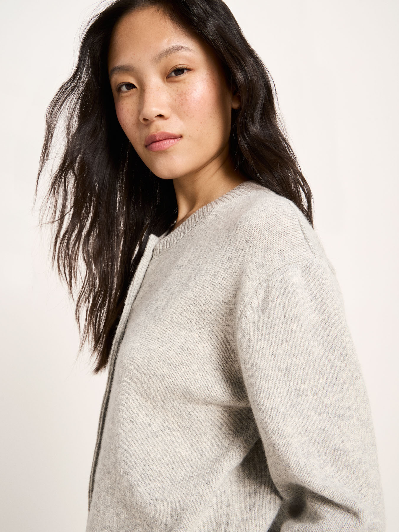 Cardigan-Bach--grey melange-Boxy Strickjacke-laine-biologique-coton-biologique-Lanius02