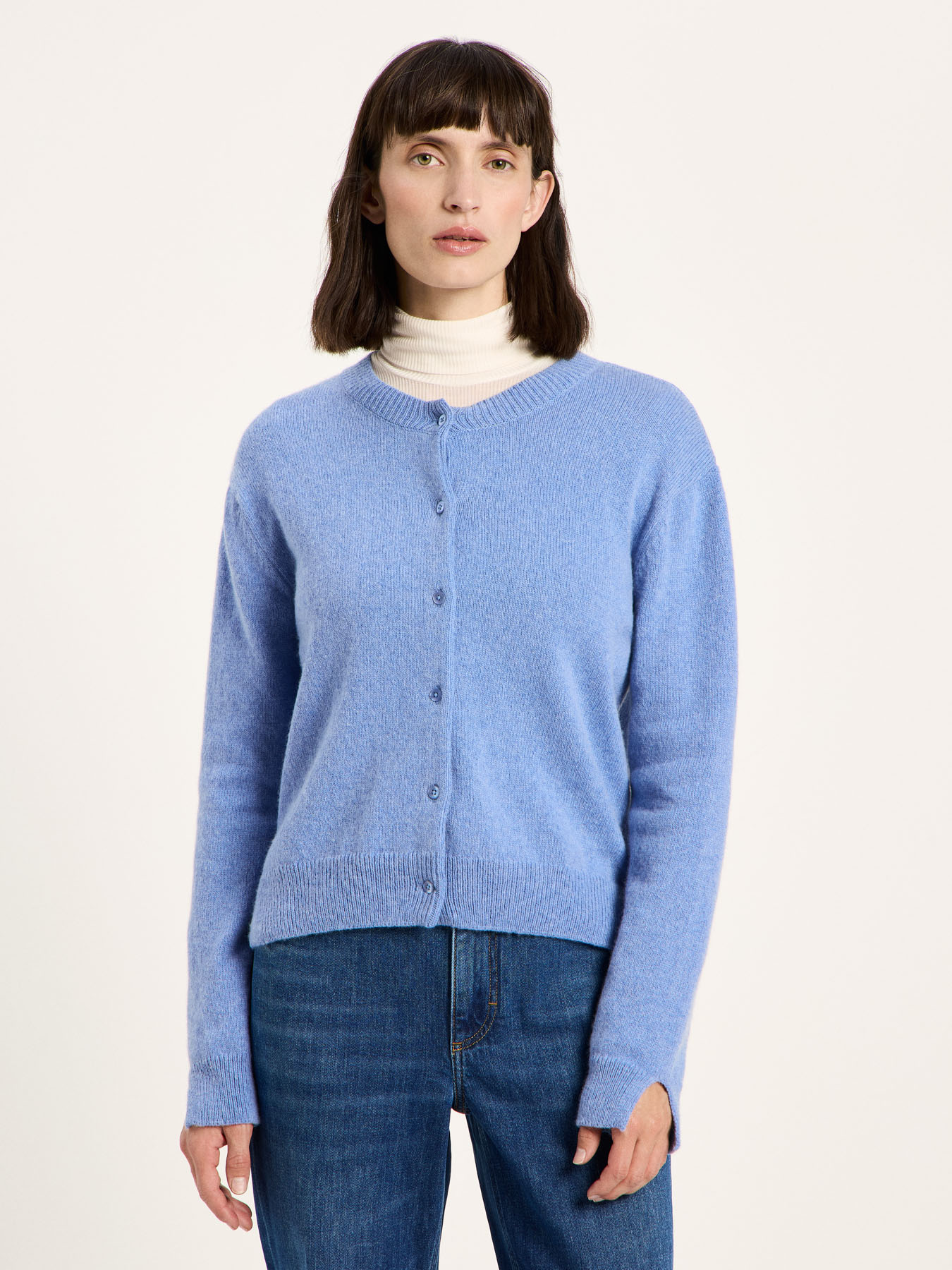 Cardigan-Bach-light-blue-melange-Boxy Strickjacke-laine-biologique-coton-biologique-Lanius01