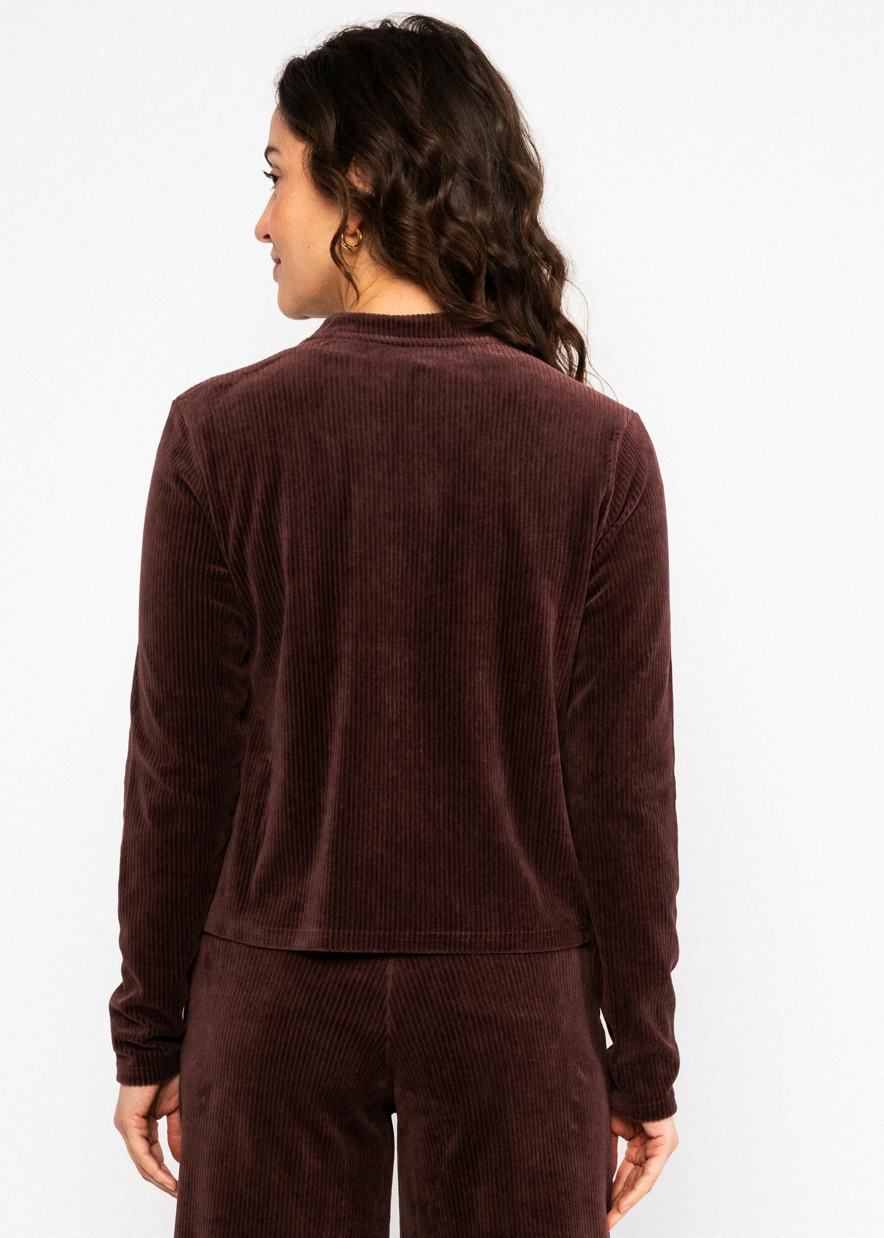Cardigan-Jolly-zip-up-brown-velours-coton-biologique-polyester-recyclé-blutsgeschwister03