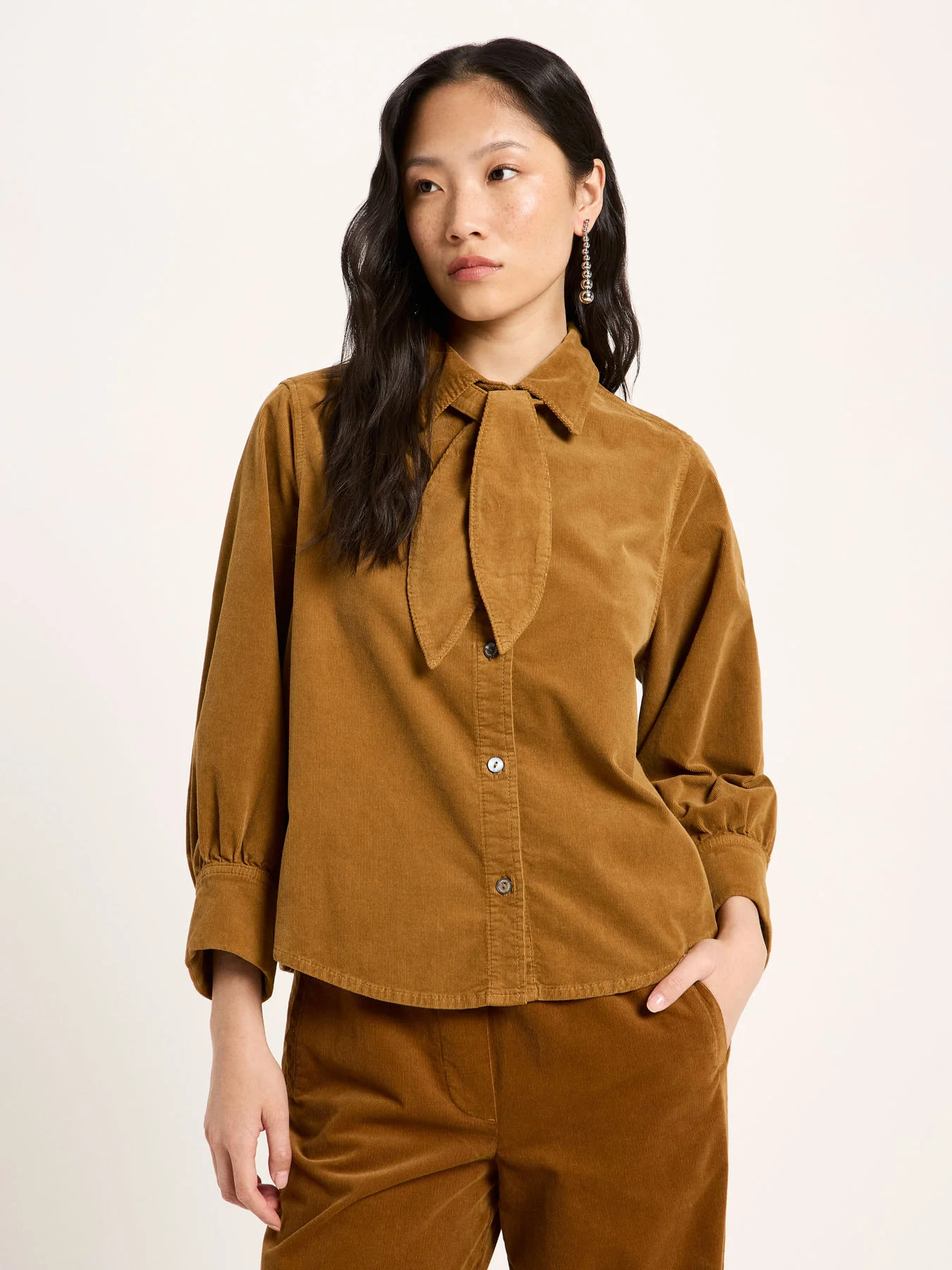 Blouse-Bresil-bronze-brown-coton-biologique-Lanius02