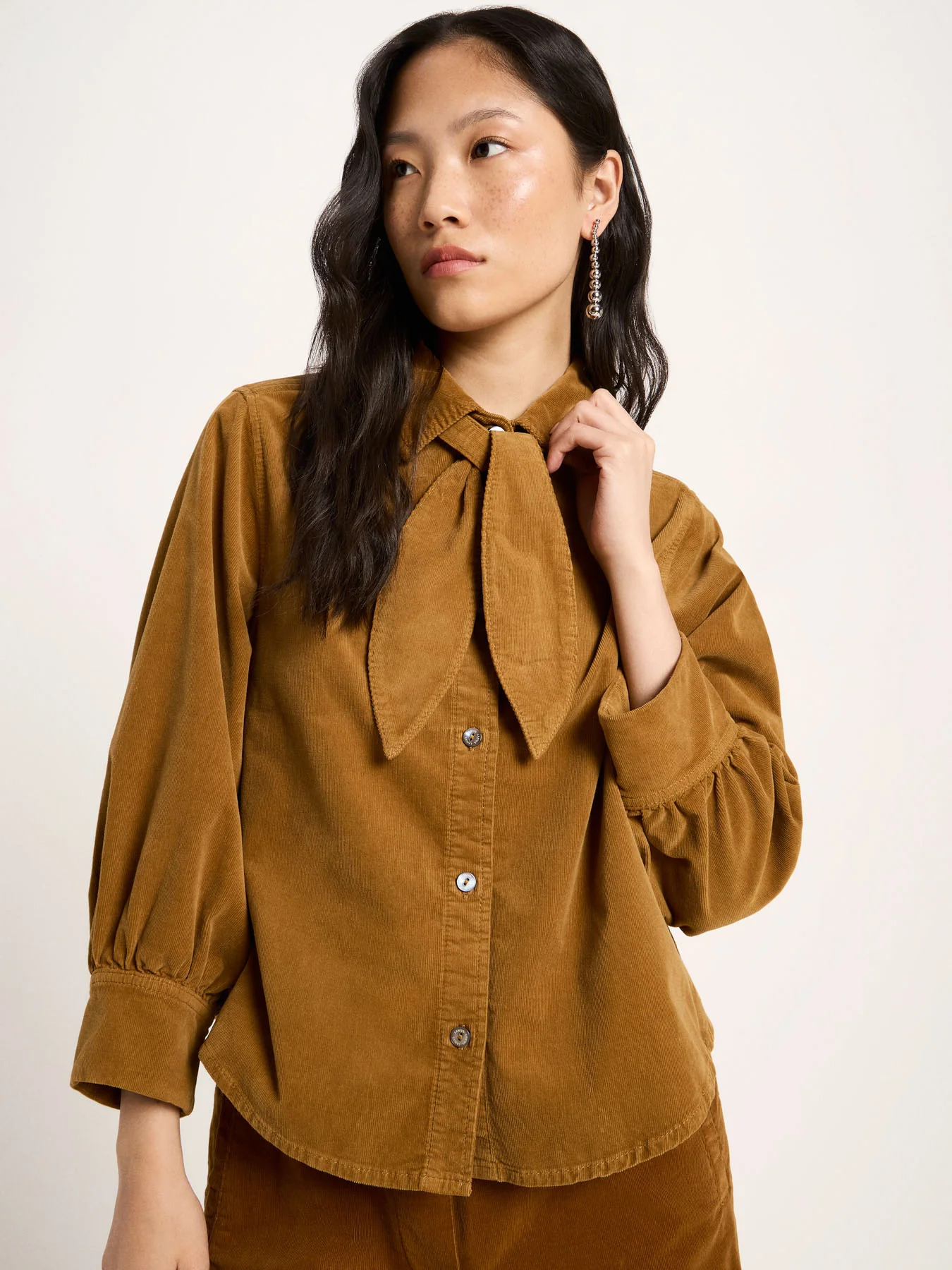 Blouse-Bresil-bronze-brown-coton-biologique-Lanius01