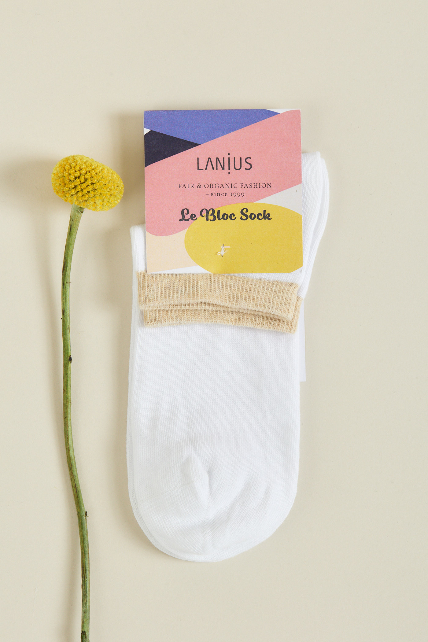 LANIUS_SS21_12872-00_Sneaker-Socke_white-rosemelange_01