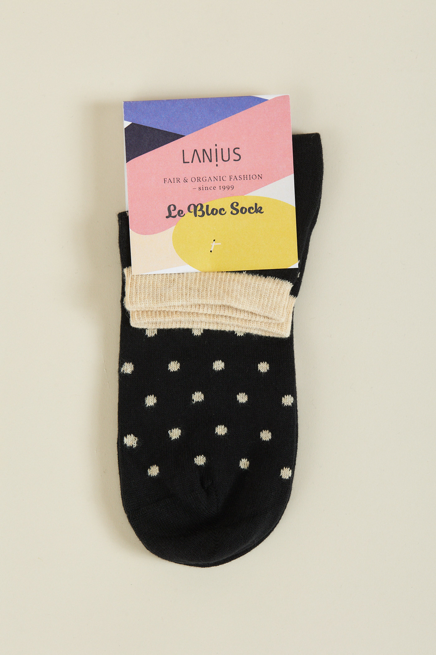 LANIUS_SS21_12873-00_Sneaker-Socke_black-rosemelange_01