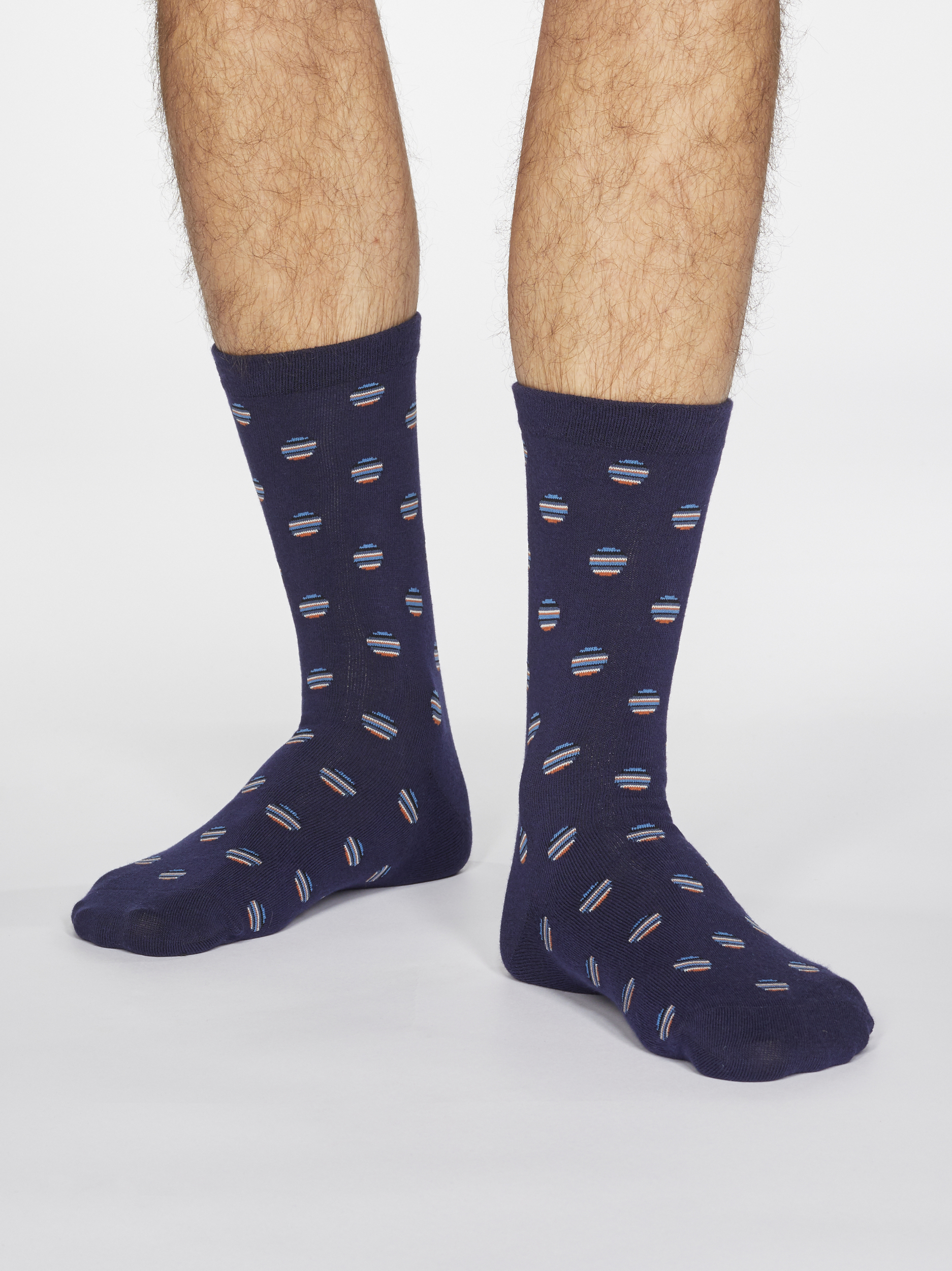 SPM667-DENIM-BLUE--Grayson-Spot-_-Stripe-Organic-Cotton-Socks-in-Denim-Blue-2F